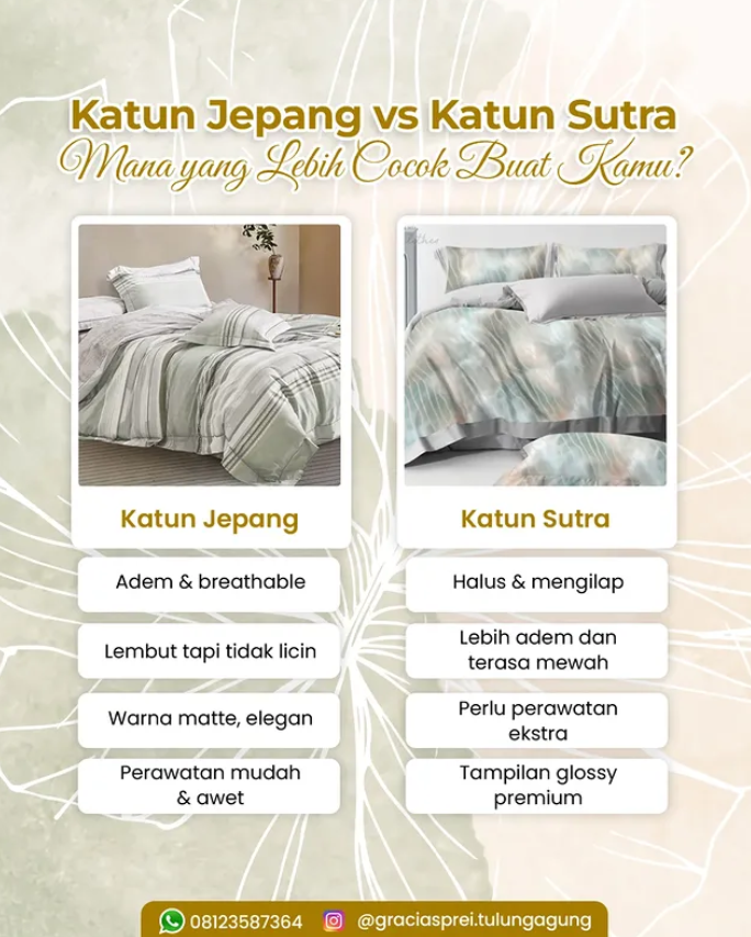 <p>Memilih sprei terbaik itu soal cocoknya bahan d