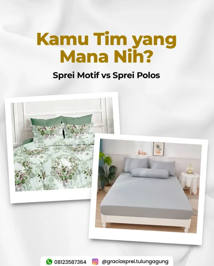 <p>Pilihan sprei adalah cara paling simpel untuk m